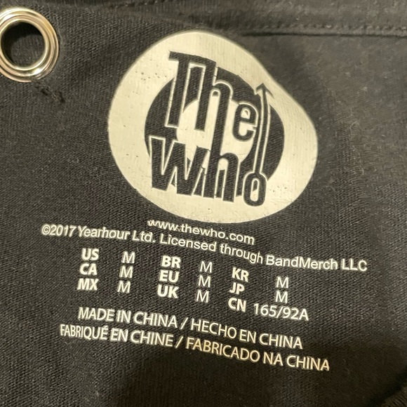 The Who Band Deconstructed Woman’s Shirt Size M Punk Goth RNR 70s 90s Y2K 00s - Picture 6 of 8